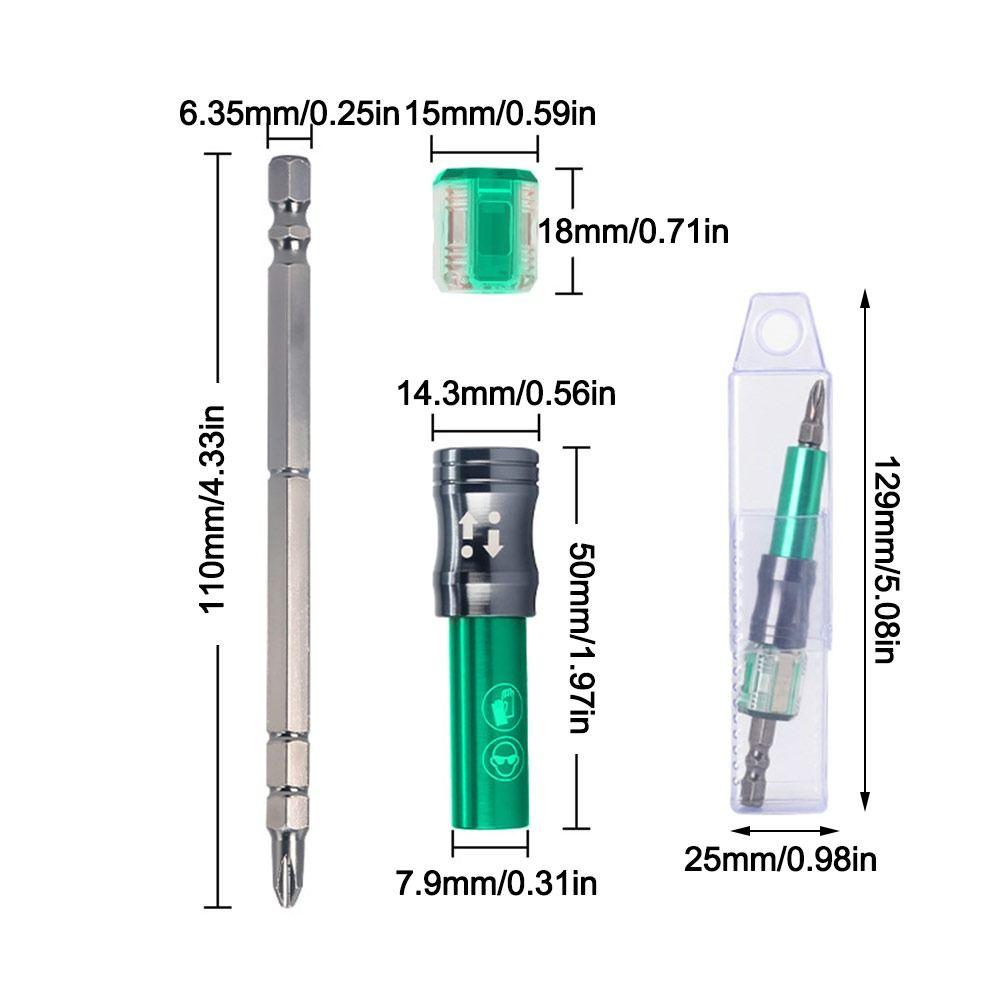 Dual-purpose Magnetic Screwdriver Bits Multi-functional Woodworking Socket Wrench