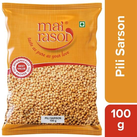 MAI RASOI Yellow Mustard Seeds/Peeli Sarson/Rai 100 Grams