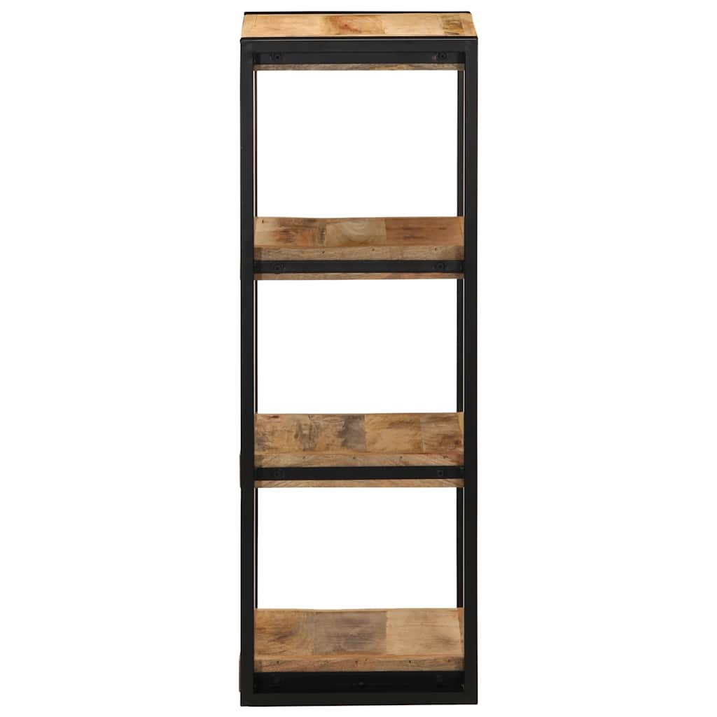 Wall Shelf 35x35x100 cm Rough Solid Mango Wood