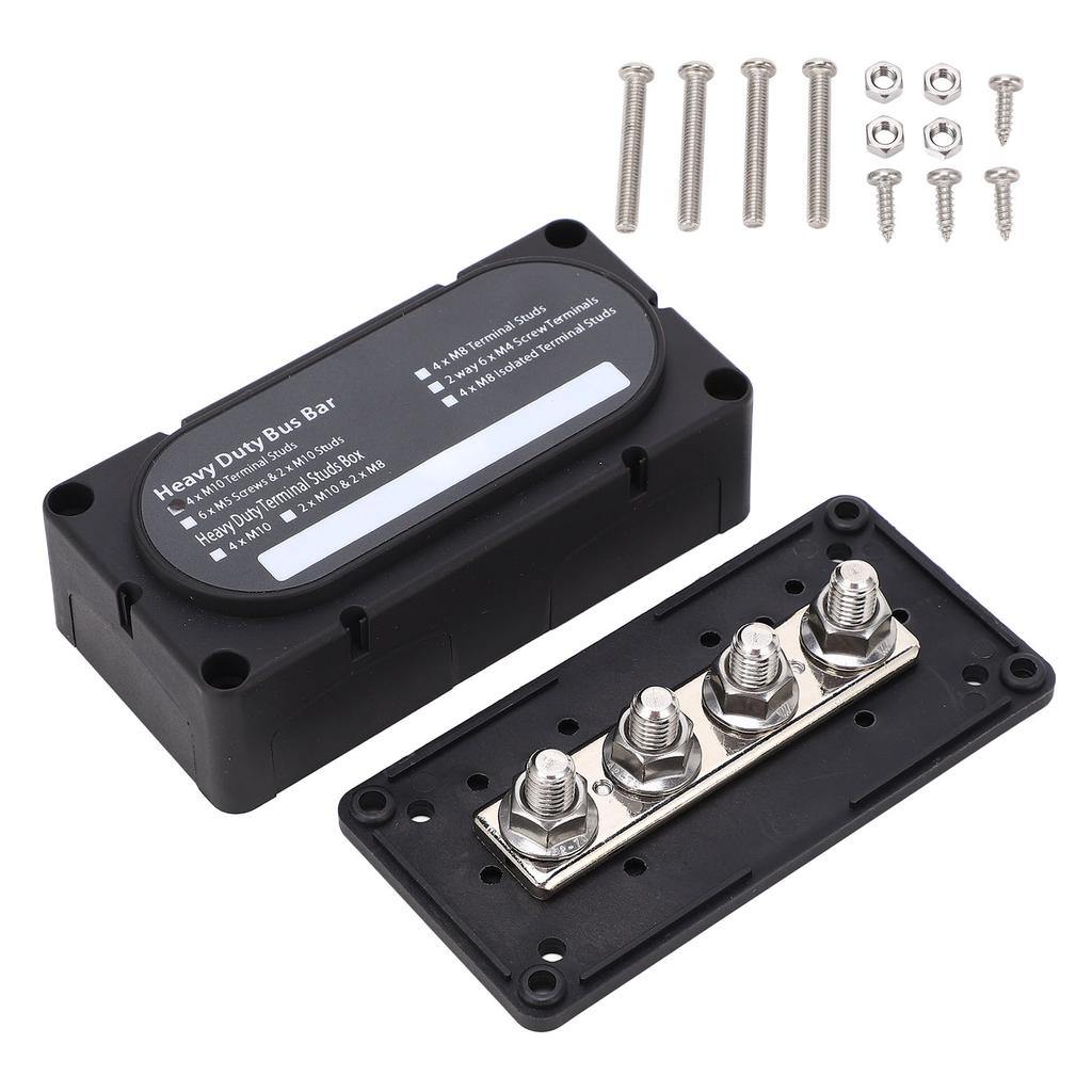 Сверхмощная распределительная коробка шин DC48V 300A огнестойкая, устойчивая к ржавчине для автомобилей 12-48В, грузовиков, автодомов, судов, Boa