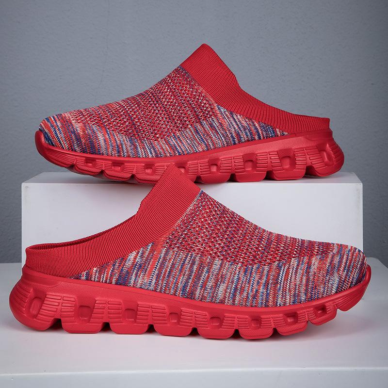Большого размера весенне-летние плетеные ленивые туфли, носки, обувь, сетчатые дышащие спортивные и повседневные туфли