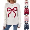 Women's Bow Sweater And Winter Lazy Loose Warm And Comfortable Pullover Cardigan