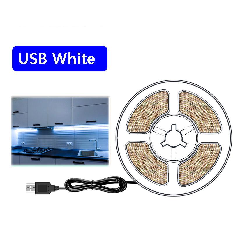 USB LED Strip Light 5V SMD 2835 LED TV Background Lighting 1M 2M 3M 4M 5M Warm White Flexible LED Lights Christmas Home Decor Lamp