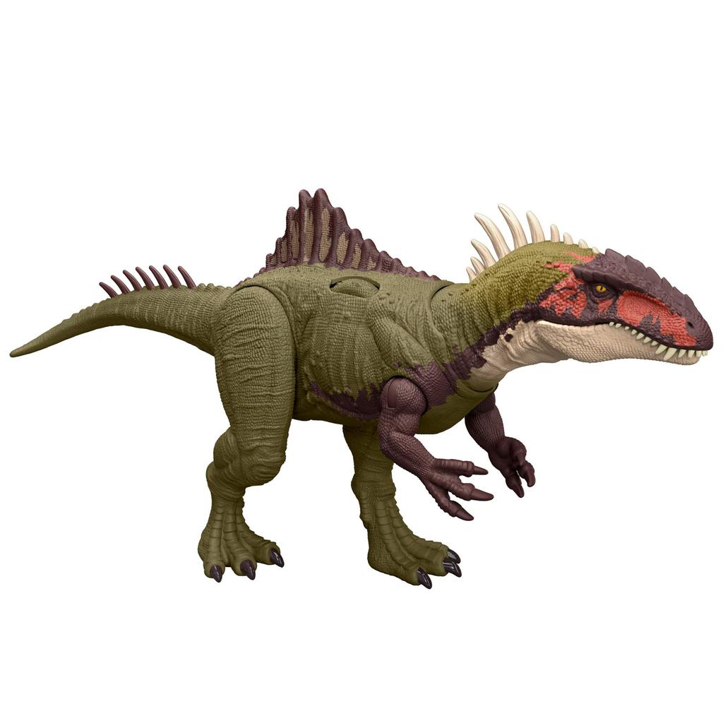 Mattel Jurassic World Battle Roaring Becklespinax фигурка динозавра игрушка для детей от 4 лет зеленый HXF52 (МИР ЮРСКОГО ПЕРИОДА) Действие! Длина для детей