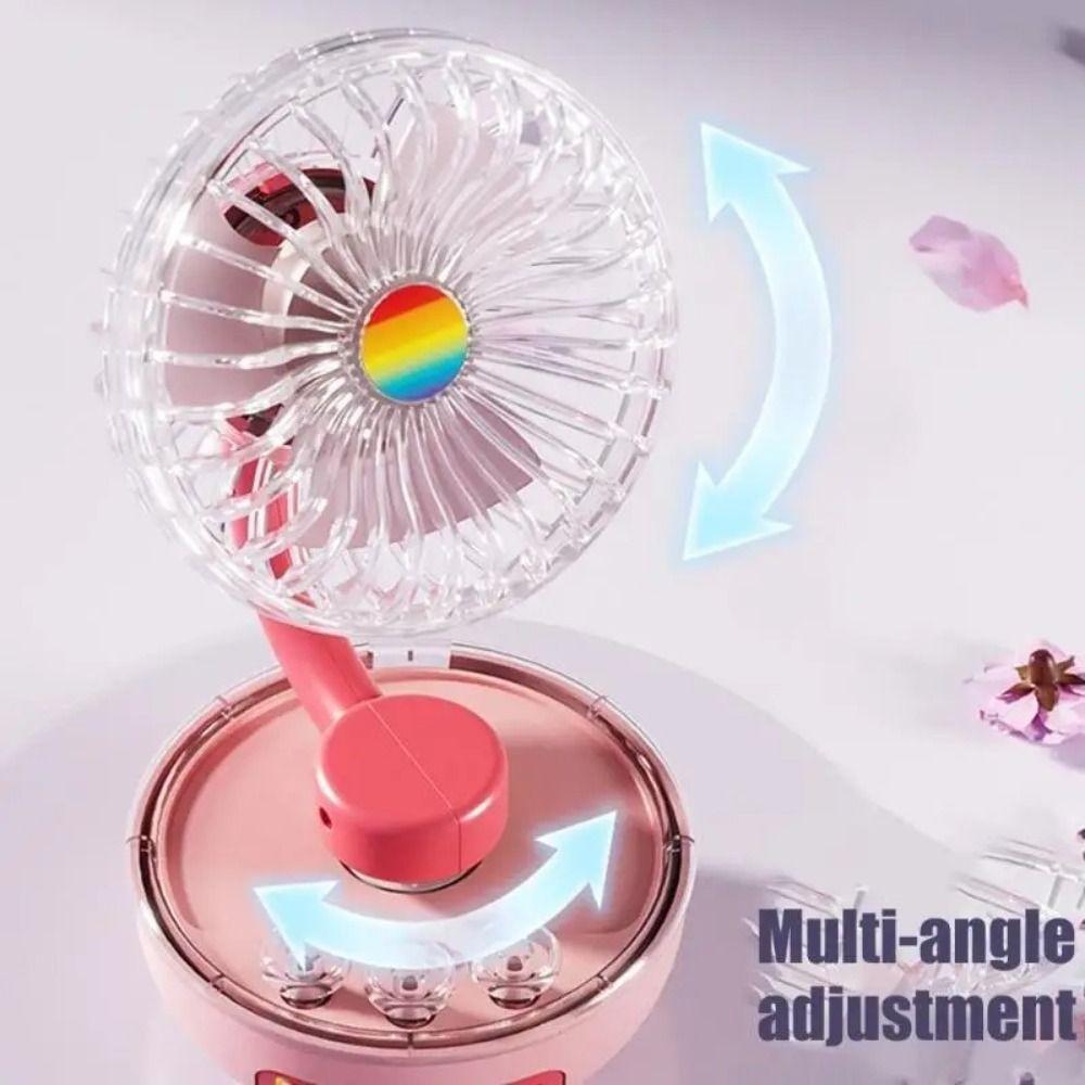 Compact Design Rechargeable Mini Table Fan Portable Personal Cooling Fan  Desktop Placement