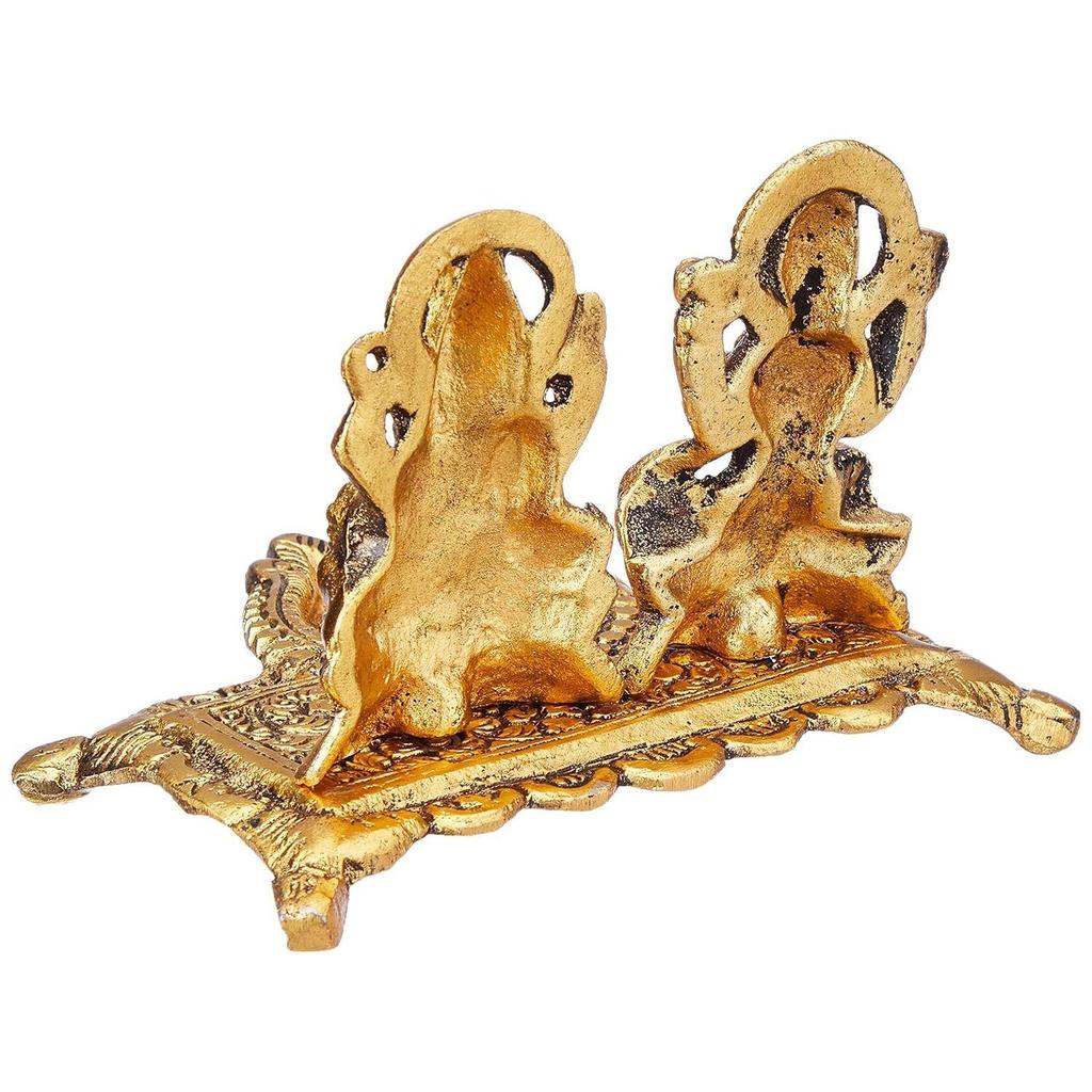 Лакшми Лакшми Ганеша мурти Идол Ганеша Дия пуджа Дипак - Металлическая статуя Лакшми Ганеши - Предметы домашнего декора на Дивали