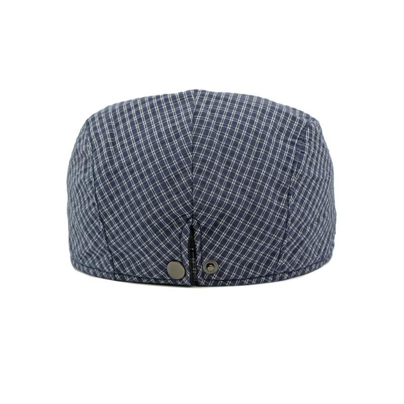 Берет Мужской Британский Ретро Кепка Вперед Клетчатый Берет Художника