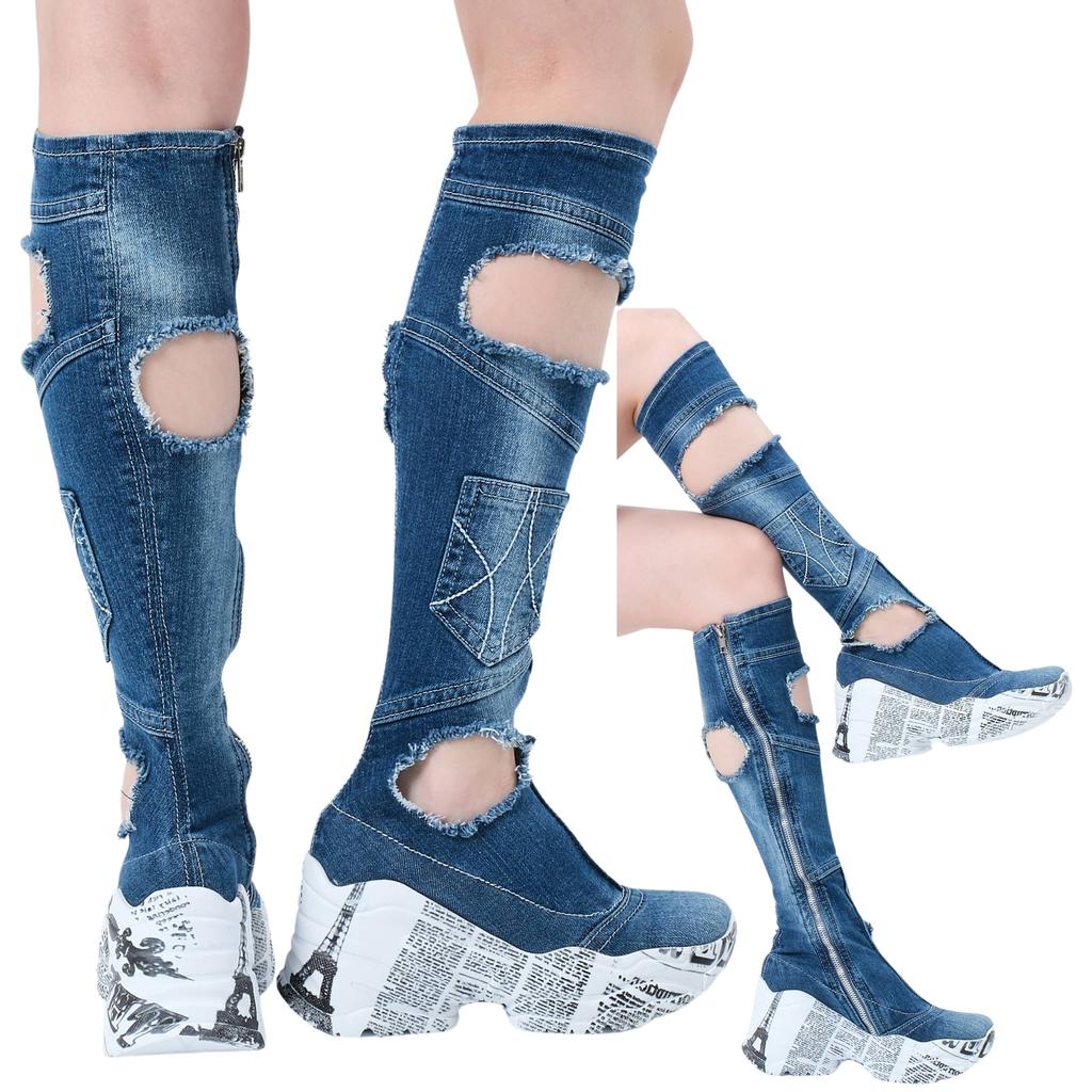 Джинсовые ботинки, женские спортивные ботинки, джинсовая обувь, джинсовые кроссовки, подарок на день рождения