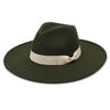Унисекс модный широкий шерстяной ремень с плоским верхом шляпа Федора вечерние церковные шляпы Кепка