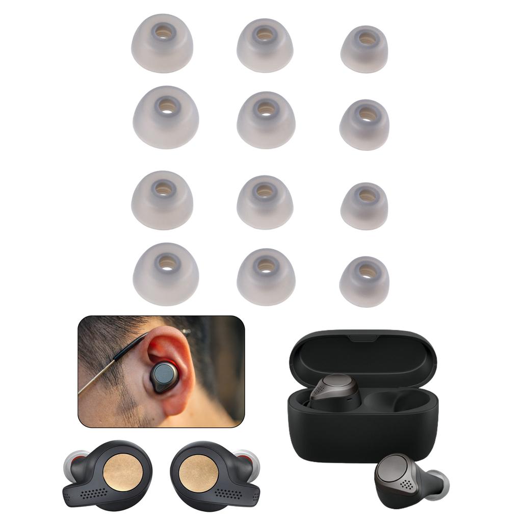 Мягкие силиконовые вкладыши, беруши, вкладыши, вкладыши для спортивных наушников Jabra Elite 75t/Elite 65t, амбушюры