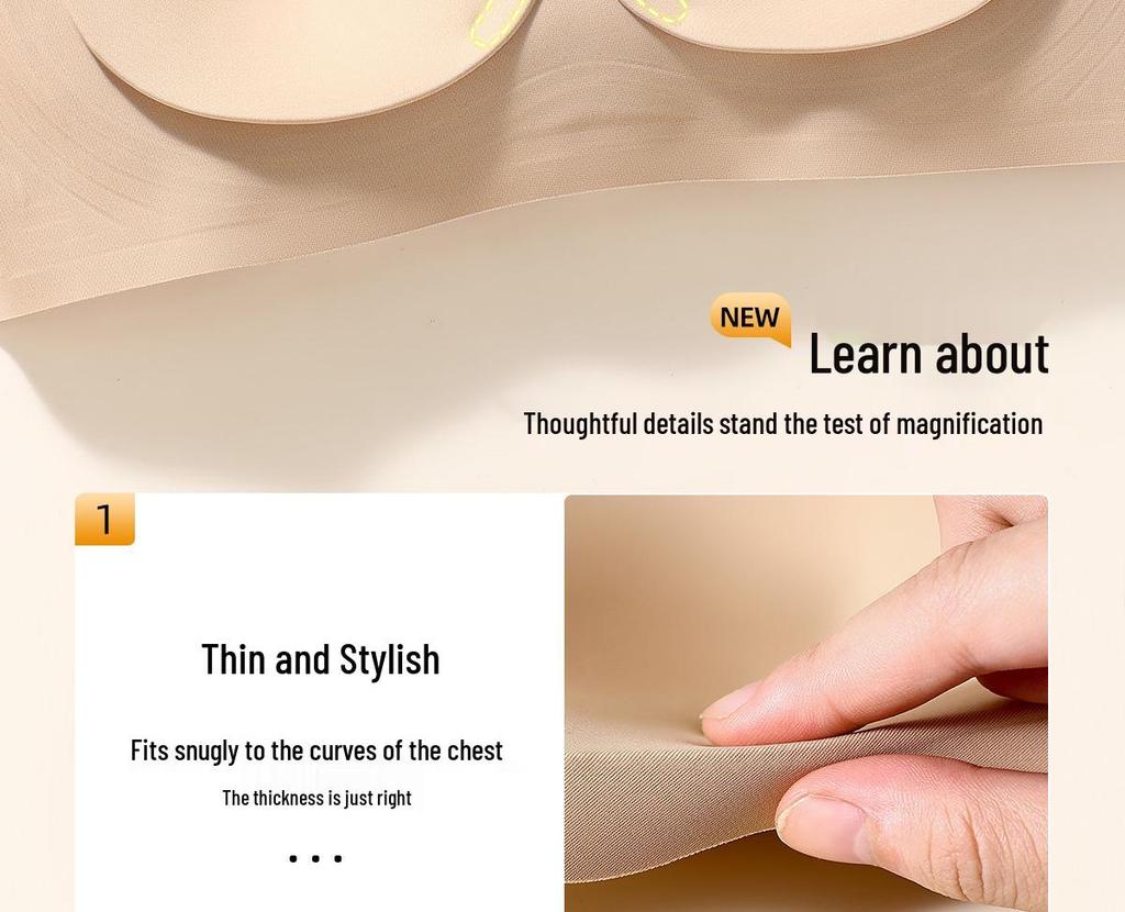 Plus Size Full Coverage Invisible Bra: Lifts, Supports, Anti-Sagging, Thin Cup, Seamless Fit for Large Busts