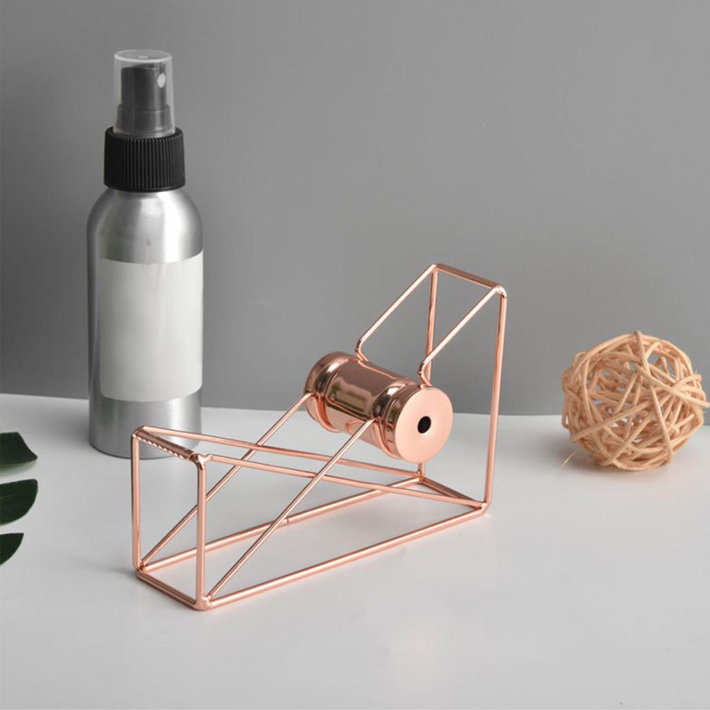 Металлический диспенсер для ленты, розовое золото, настольный резак для клейкой ленты, офисные принадлежности, украшение стола для