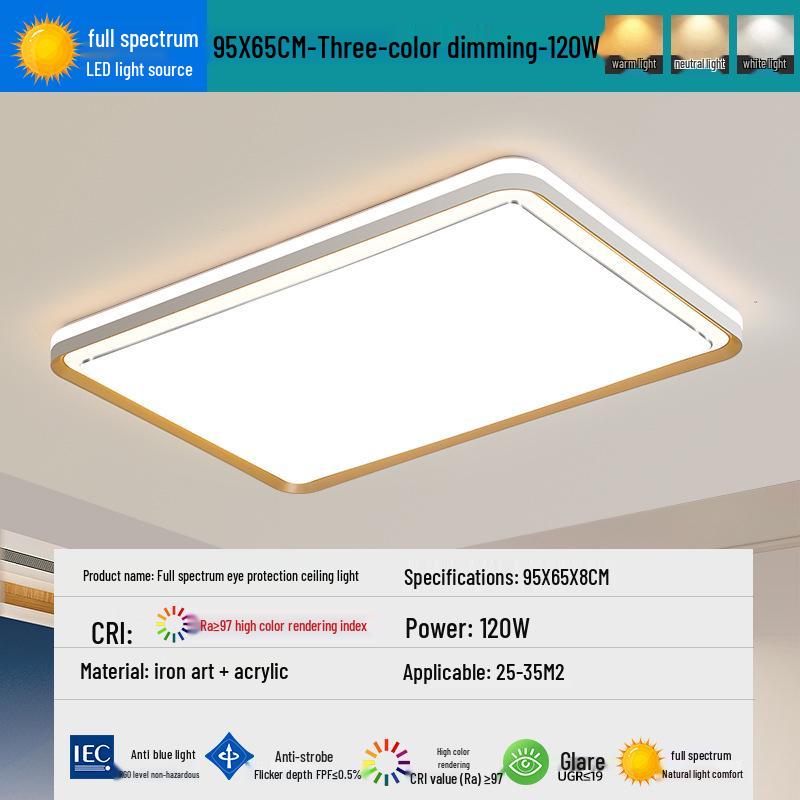 2025 Smart Eye-Protecting Ceiling Light: Elegant Round Design for Bedroom & Living Room