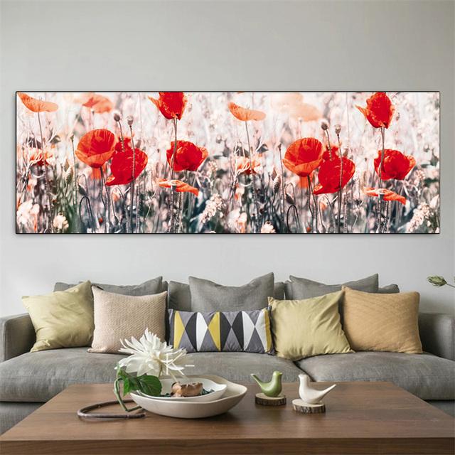 Пейзаж, черно-белый красный MAC, холст, живопись, постеры с природой и принтами, настенные художественные фотографии, домашний декор для гостиной, без рамки