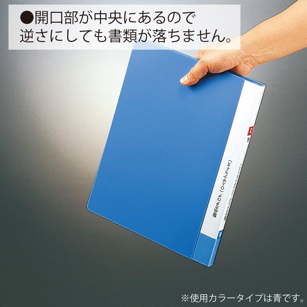 KOKUYO File Clear Book Basic Fixed Type Side Throw A4 40 Pockets Blue La-B220B