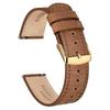 [Ayadoo] ремешок для часов 18 мм из натуральной кожи, ретро-коричневый кожаный ремешок с золотой пряжкой, сменный ремень, быстросъемный