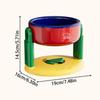 Suction Cup Type Pet Feeding Basin 3 Gear Height Adjustable Cat Bowl with Stand  Dog