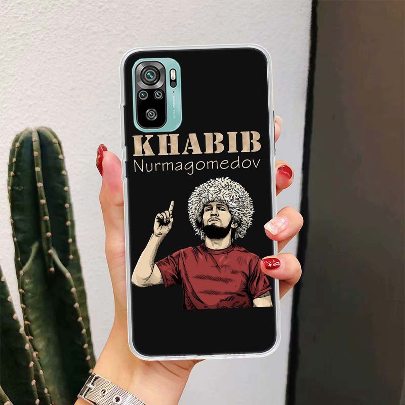 Кейс для телефона Khabib Nurmagomedov для Xiaomi Redmi Note 14 13 12 11 Pro Plus 14S 12S 11S 11E 11T 10S 10 9S Fundas Cover Coque Redmi