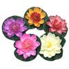 5Pcs Artificial Floating Water Eva Lotus Flower Pond Decor Tank Plant Ornament