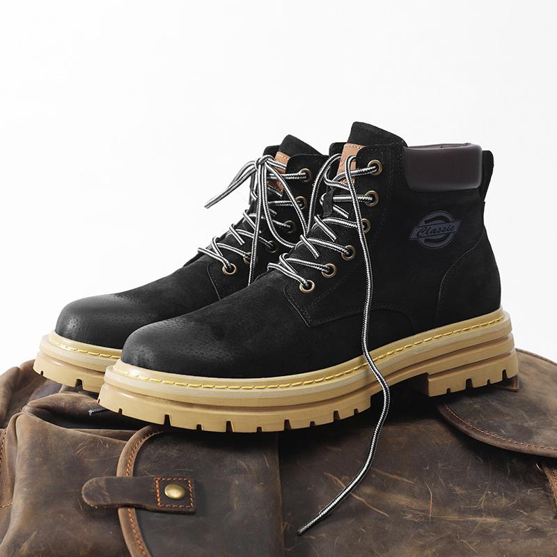 Autumn Winter Genuine Leather Men Boots Waterproof Outdoor Ankle Boots For Men Tooling Boots