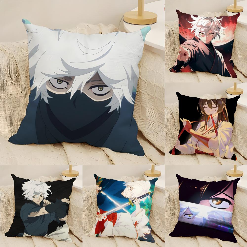 Hell'S Paradise - Jigokuraku Pillow Case Linen Cushion Covers For Decorative Sofa Home Pillows Case Car Chair Pillows Cases