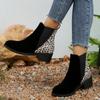 Fashion Women's Shoes Ankle Women's Boots  Sale Slip-on Modern Boots Women New Leopard Print Shoes for Women Zapatos