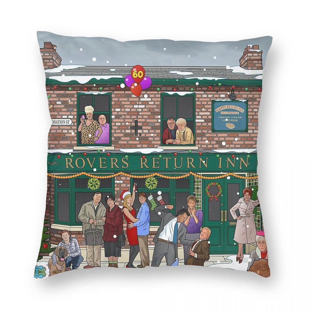 Coronation Street Rovers Return Inn Square Pillowcase Polyester Linen Velvet Printed Decor Throw Pillow Case Bed Cushion Cover