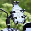 Black Phone Holder Aluminum Alloy Bicycle Holder Individuality Handphone Holder  Universal