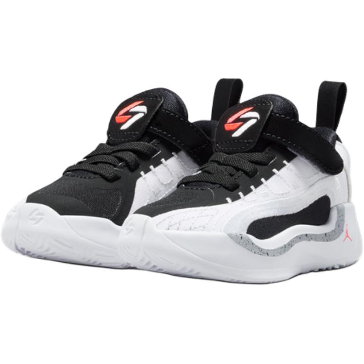 Детские кроссовки Air Jordan Luka 4 TD White Cement Черный Волчий серый Ярко-малиновый HJ5227-101