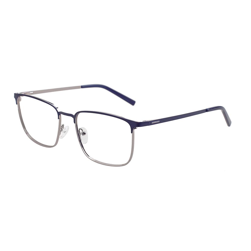 Металлические квадратные очки для близорукости, деловые мужские очки, полная оправа очков