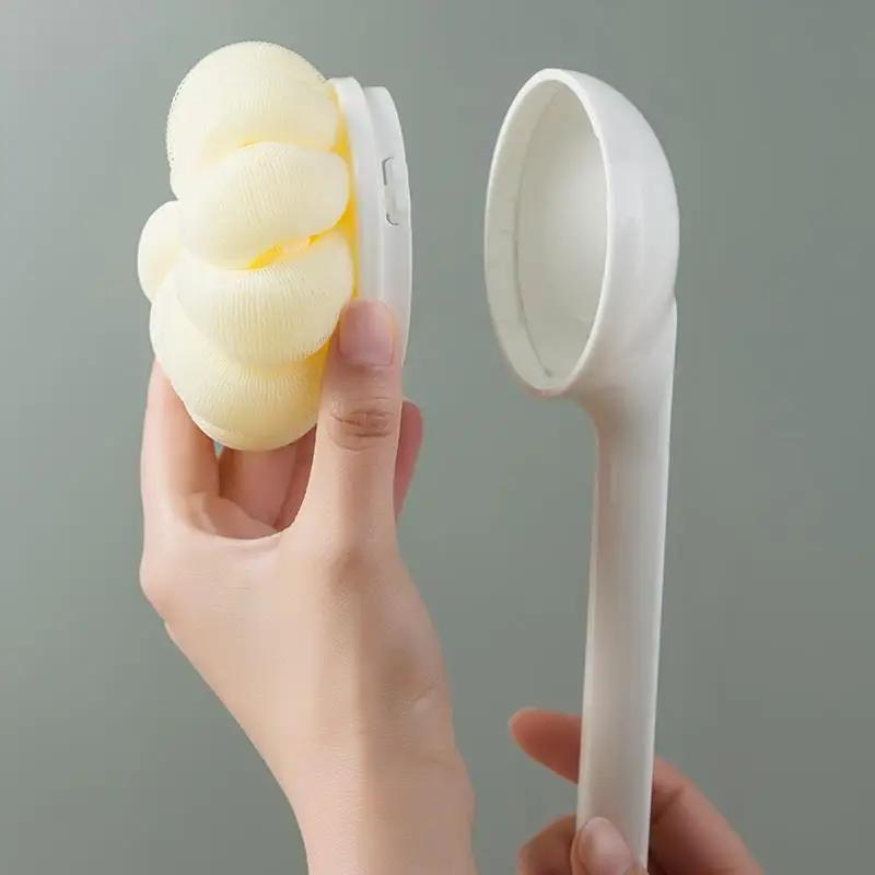 Щетка для ванны с длинной ручкой, мягкая щетина, скребок для ванны, бытовой съемный инструмент для душа, массаж спины, скребок для тела, аксессуары для ванной комнаты