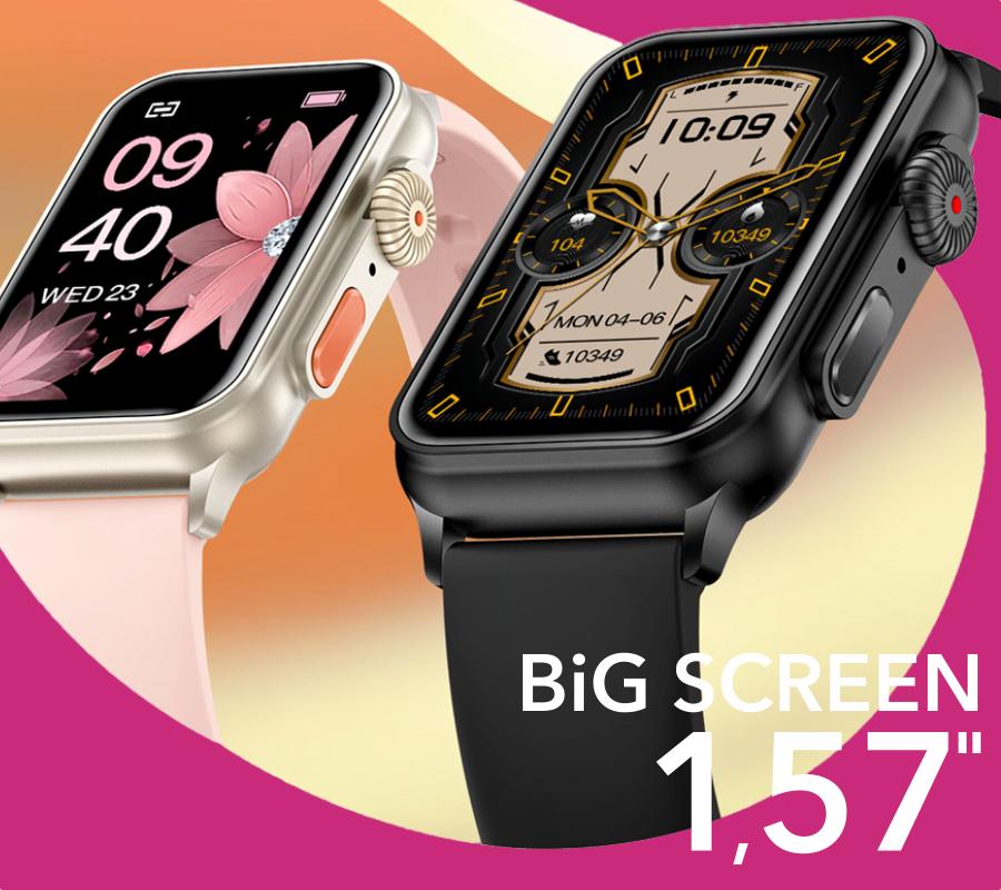 Smartwatch Rubicon Rncf06 Czarny Silikon