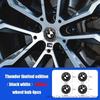 For BMW 3 Series 5 Series Modified Thunder Limited Edition Black and White Front and Rear Logo X1 X3 X5 X6 Wheel Cover Decoration