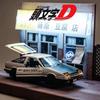 Новая модель автомобиля из сплава AE86 в масштабе 1/32, литая игрушечная машинка с 4 открывающимися дверями, модель автомобиля со светом, инерционный механизм, подарок для мальчика, детская коллекция игрушек, украшения