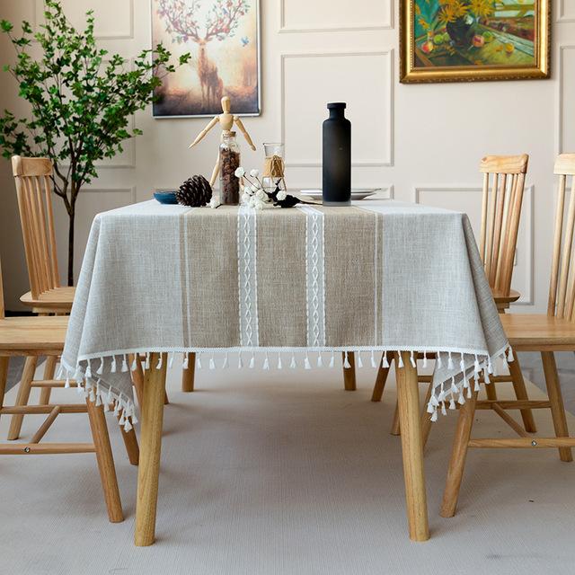 Скатерть для обеденного стола, водонепроницаемая, против пятен, для кухни, украшения дома, прямоугольная, круглая, для свадьбы, дня рождения