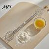 Soup Flavor Mixer Double Head Whisk, Stainless Steel Mixing Muddler, Handheld Blender Miso Dissolver Spoon for Paste Cream Eggs, Easy Clean