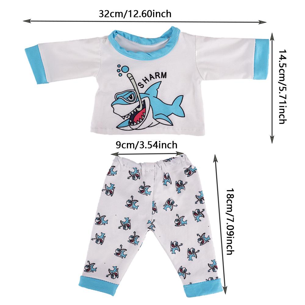 2024 American Girl Doll 18-дюймовая плюшевая пижама с капюшоном - подходит для куклы Eve ростом 43 см