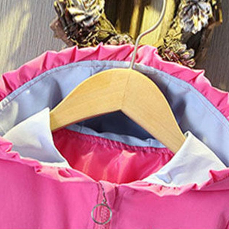 Куртки для девочек Весенние и осенние детские куртки Большие детские корейские версии осенних спортивных топов