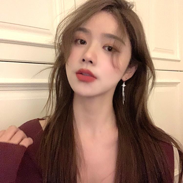 Элегантные серьги-кольца с кисточками в виде восьмиконечной звезды - Женский трендовый дизайн 2024 года, роскошный хай-энд