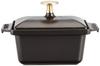 Staub Terrine Black Terrine Pot IH Compatible Japanese Special "Half 15x11cm" [Авторизованный продукт] 40509-571