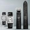 Черно-коричневый синий ремешок для часов Для Cartier крокодиловый ремешок Натуральная кожа tank Solo key London calibo Мужской браслет 20 22 23 24 25