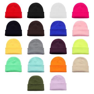 Новая Женская/Мужская Однотонная Милая Зимняя Осенняя Шапка Утепленная Шапка Женские Шапки Бини Вязаные Шапки