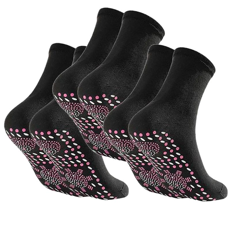 Tourmaline Self-Heating Thermal Socks for Winter - Magnetic Therapy Slimming Design (1/3/5 Pairs)