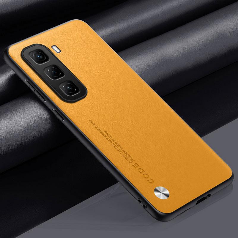 Простой кожаный чехол для Infinix Hot 50 Pro + Hot50 Pro Hot 50 50i 40 40i 30i INFINIX SMART 9 8 Роскошный жесткий защитный чехол для камеры
