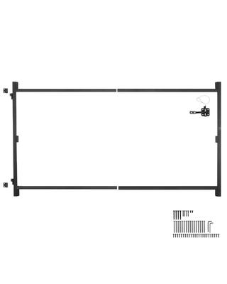 Gate Building Kit, Fits 60 To 96 in Wide Openings, Up from 4 To 5 ft High Fence, Adjustable Gate Building Kit