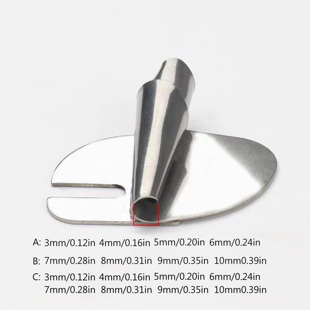 Stainless Steel Sewing Rolled Hemmer Foot 3mm-10mm Durable Sewing Machine Presser Foot DIY Crafts Hemming Puller
