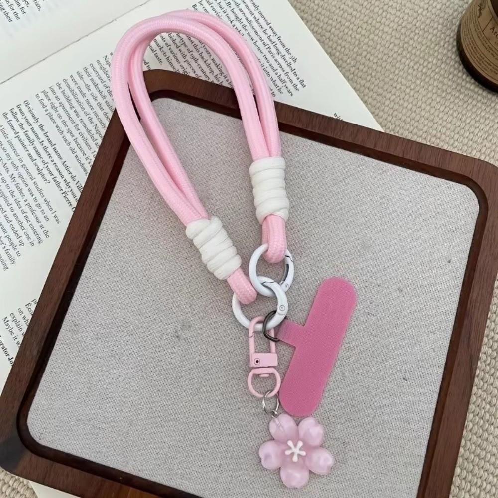 Detachable Phone Lanyard Strap Adjustable Phone Strap With Patch Phone Hanging Chain Women Girls