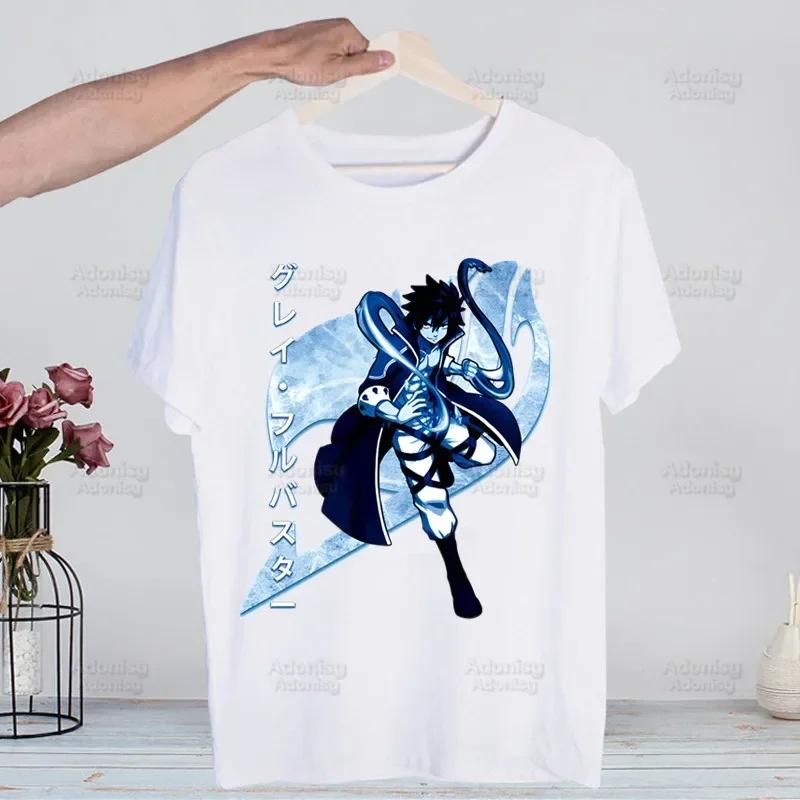 Anime Fairy Tail Natsu Dragneel Lucy T-shirts Summer Men/Women Hip Hop Funny Tshirt Streetwear T Shirt Short Sleeve Tee Top