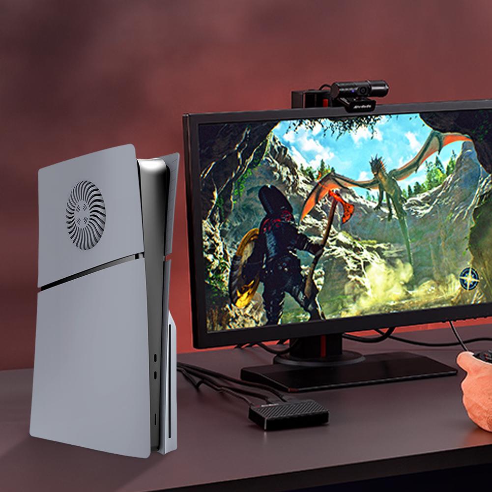 Сменная панель для PlayStation 5 Slim Цифровая / Версия с оптическим приводом Защитный жесткий чехол для передней панели PS5 SLIM Черный