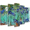 Картина из пяти частей на холсте Винсент Ван Гог Ирисы